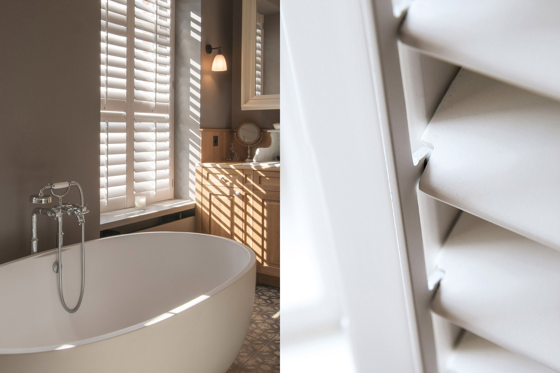 Shutters op maat Meijvogel Hout