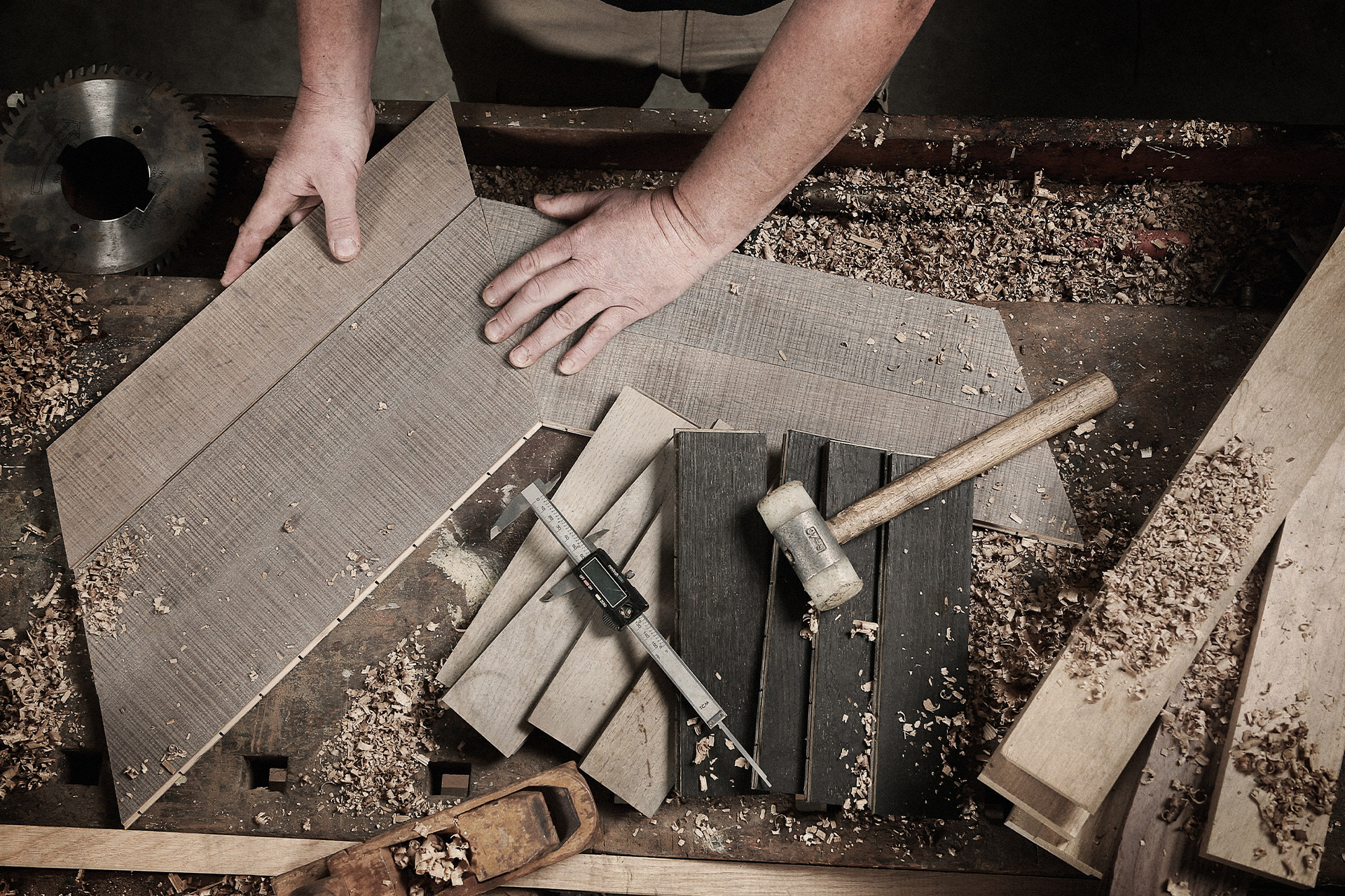 Patroonvloer trend Meijvogel Hout